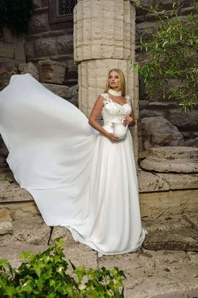 ---A wedding dress size 54, 56, overflowing with romance, tailor-made perfect for plus-sized women--