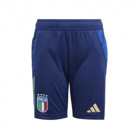 ADIDAS Pantaloncini Calcio Italia Training Blu Azzurro Bambino