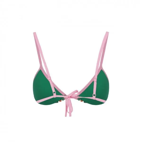 BIKINI TRIANGOLO "MARIELLE" DAISY BLOSSOM IN COTONE