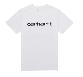 Carhartt Men's Short Sleeve T-shirt S/S Script I031047 00A white