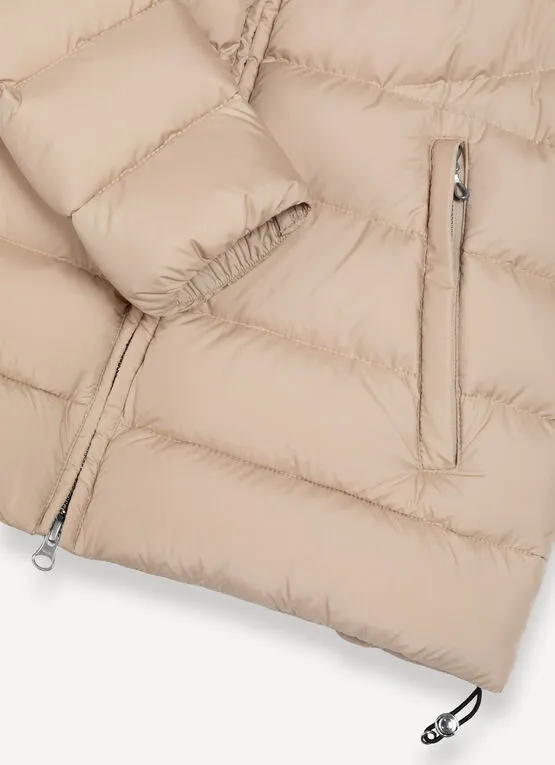 COLMAR giubbotto donna piumino cappuccio 2202 2XX CAPTION 673 BEIGE inverno 2024