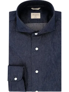 Dark Blue Jeans Shirt for Men