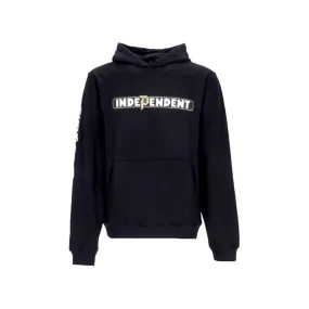 felpa cappuccio uomo bar hood x independent BLACK