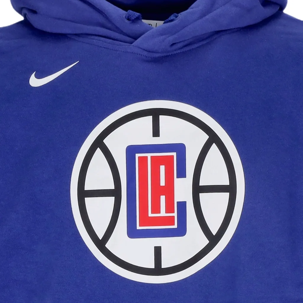 felpa cappuccio uomo nba essential fleece hoodie loscli RUSH BLUE