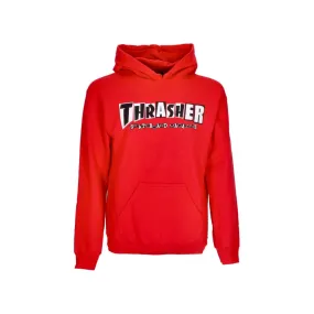 felpa cappuccio uomo thrasher x baker hoodie RED