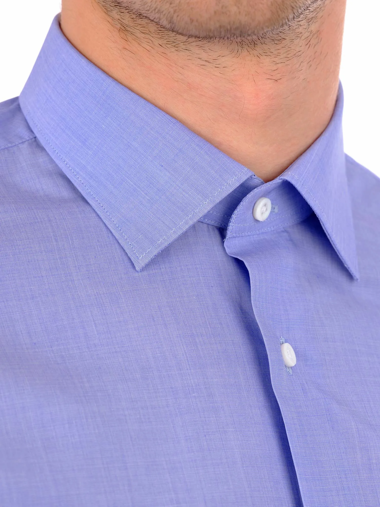 Fil-Fil Light Blue Shirt with Classic Kent Collar