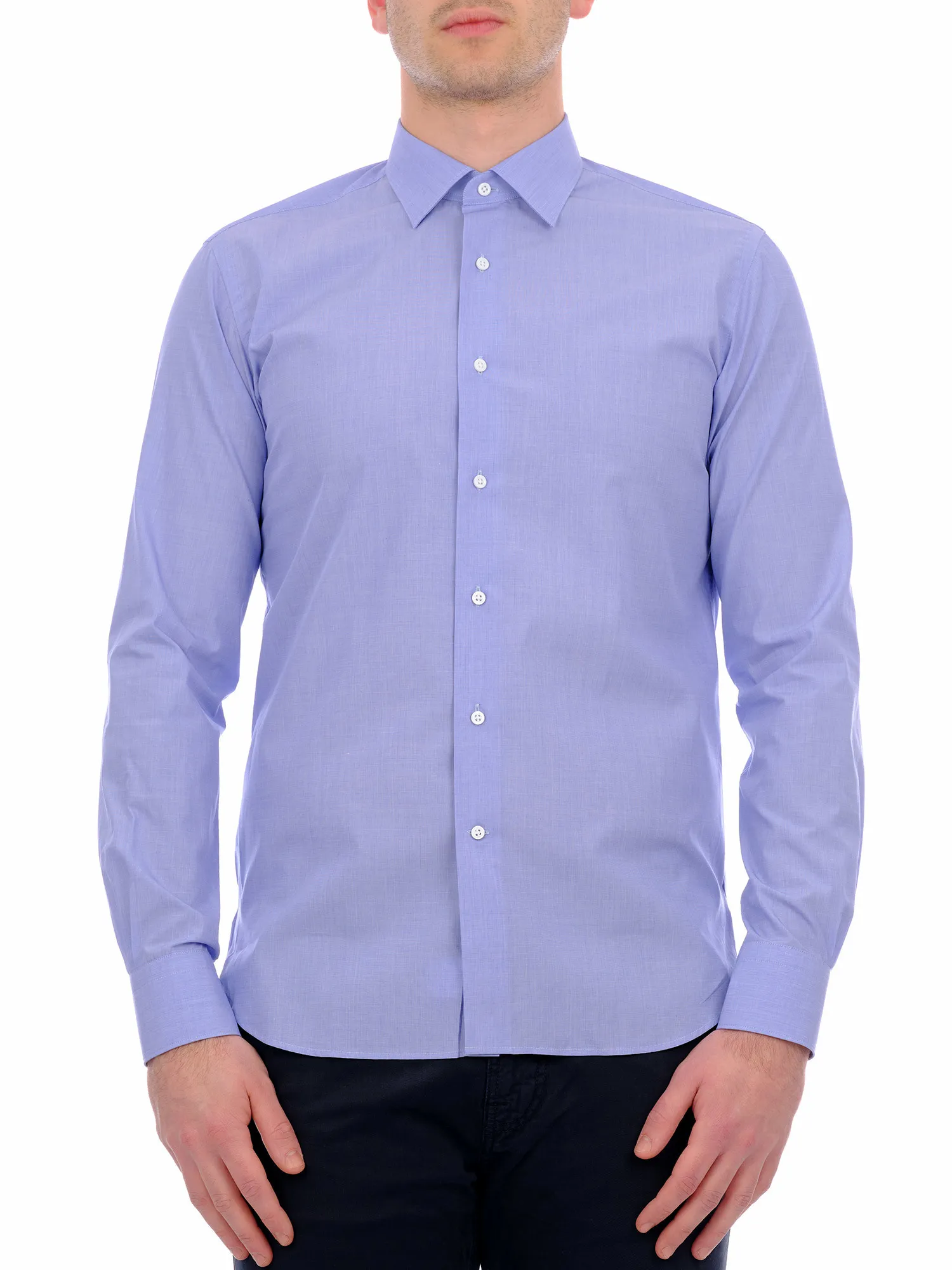 Fil-Fil Light Blue Shirt with Classic Kent Collar