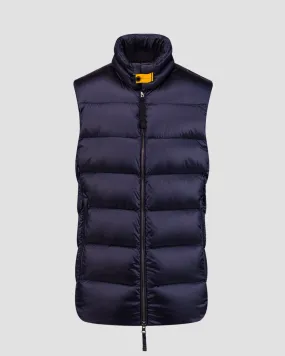 Gilet blu scuro con piumino da uomo Parajumpers Jeordie 24WMPMPUSX01-316