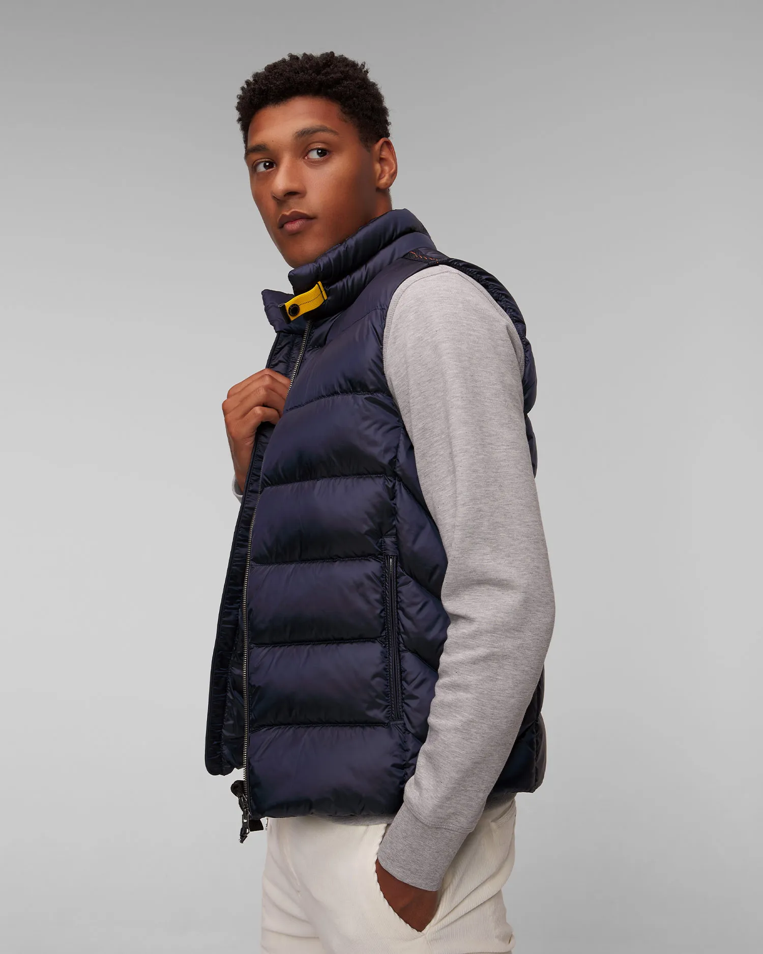 Gilet blu scuro con piumino da uomo Parajumpers Jeordie 24WMPMPUSX01-316