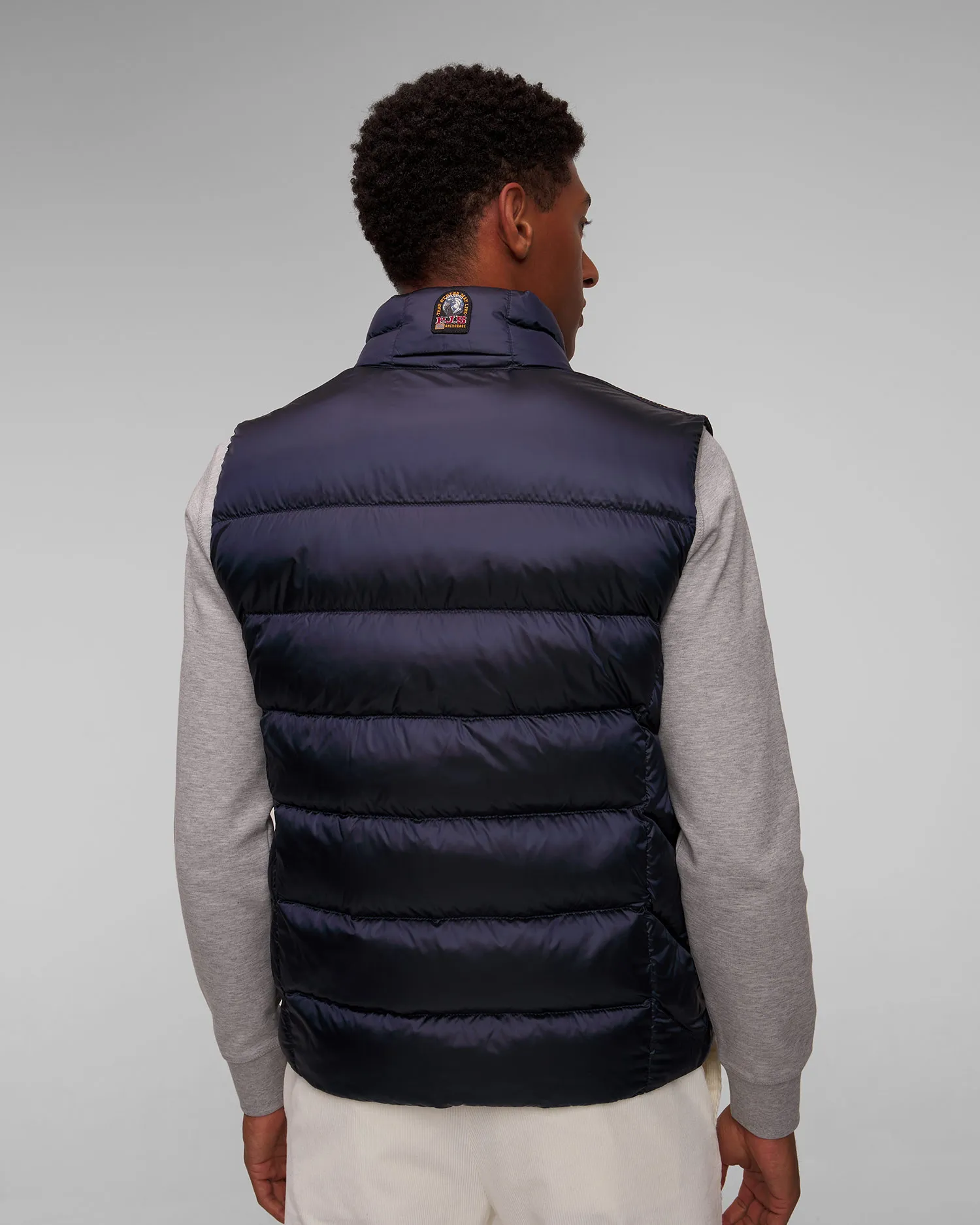 Gilet blu scuro con piumino da uomo Parajumpers Jeordie 24WMPMPUSX01-316