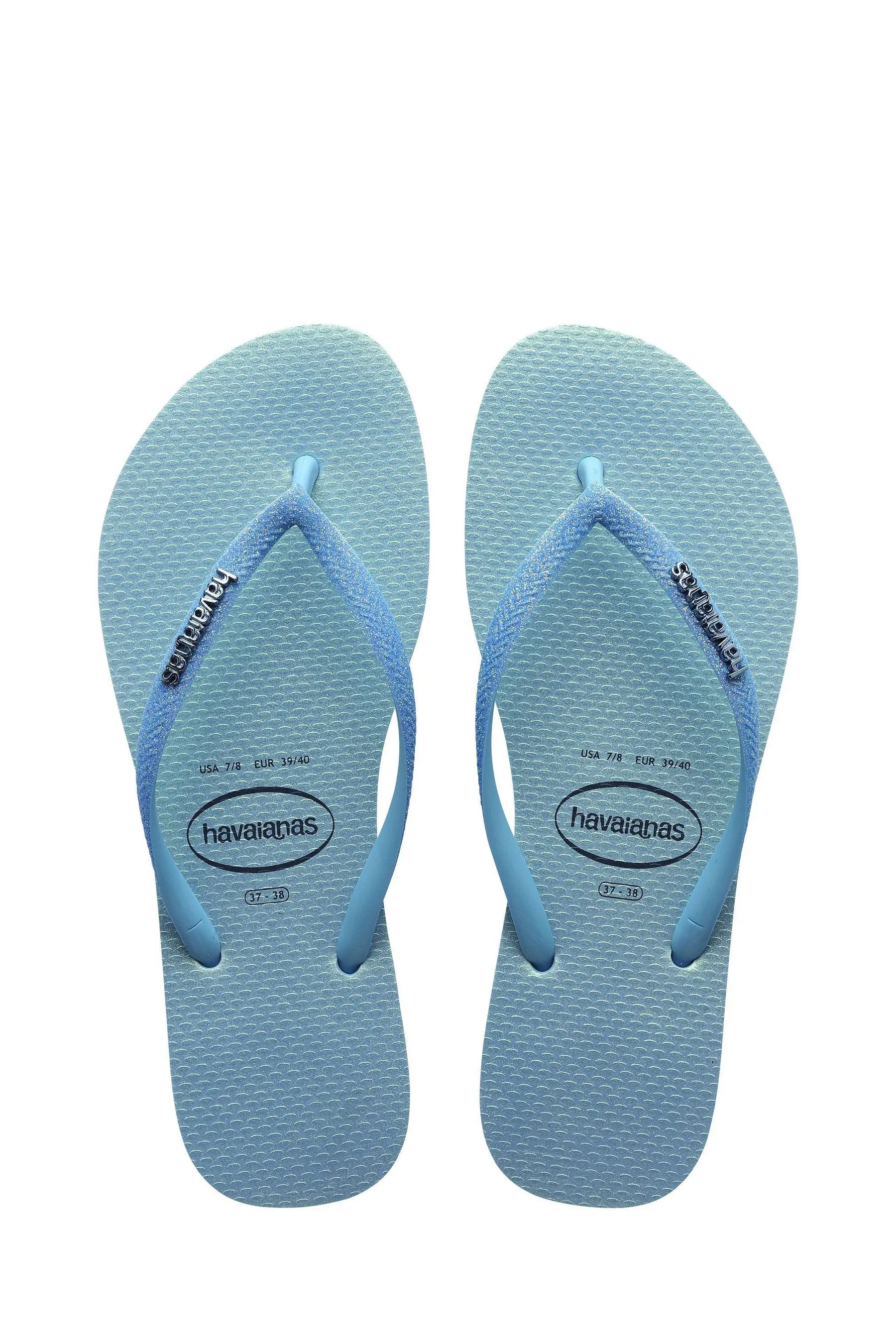 Havaianas - Sandali slim iridescente glitterato