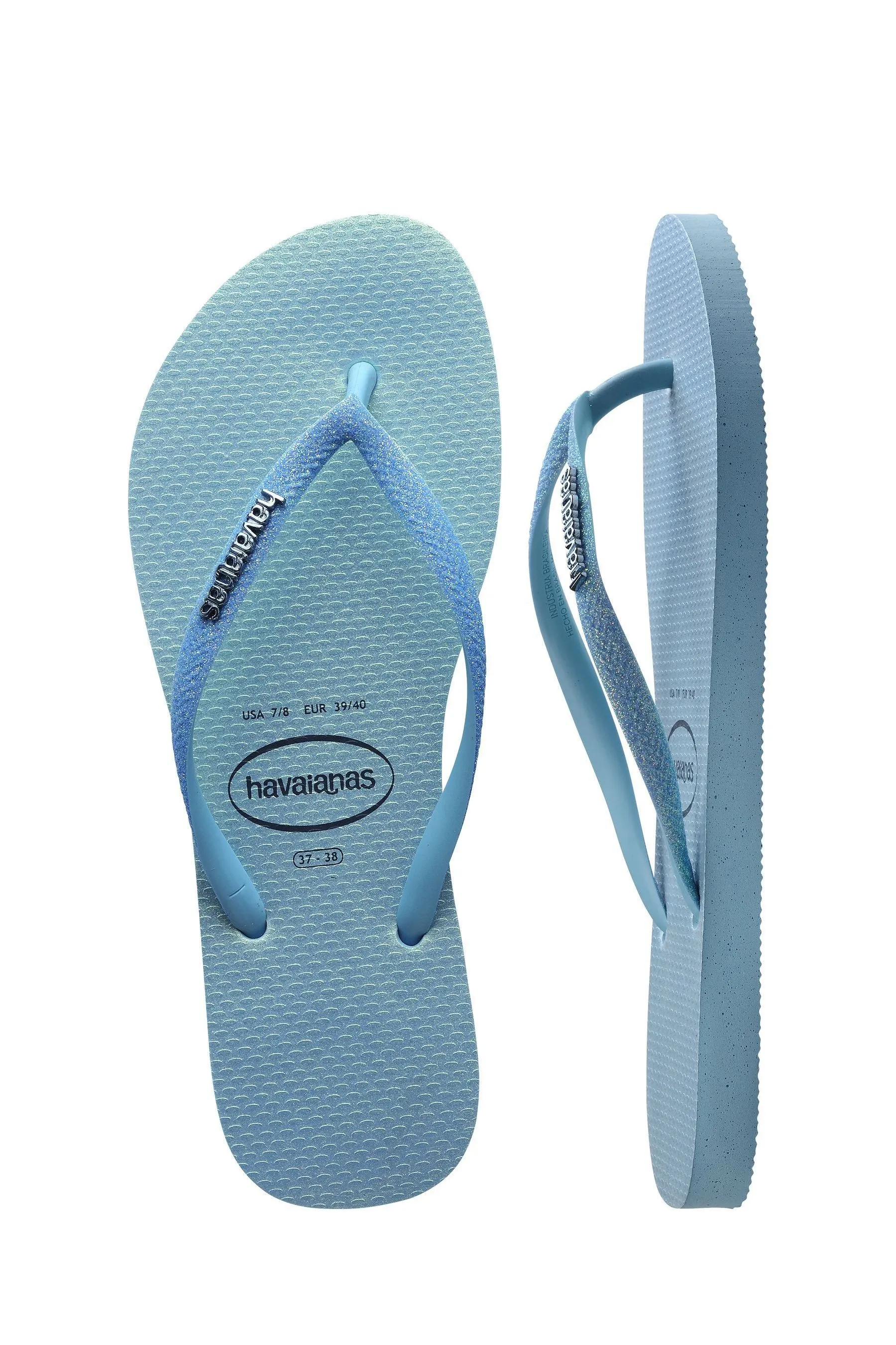 Havaianas - Sandali slim iridescente glitterato