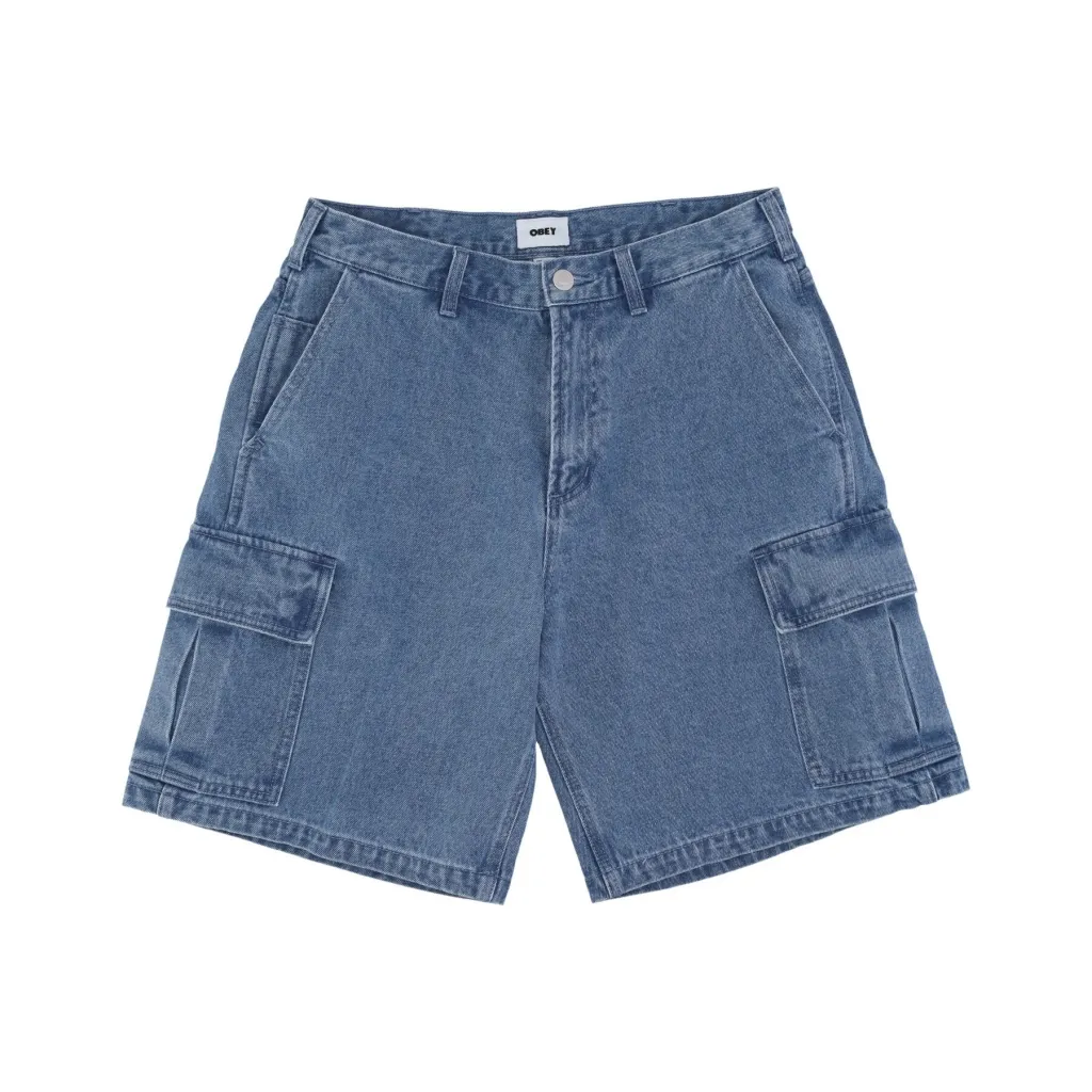 jeans corto uomo bigwig baggy denim cargo short LIGHT INDIGO