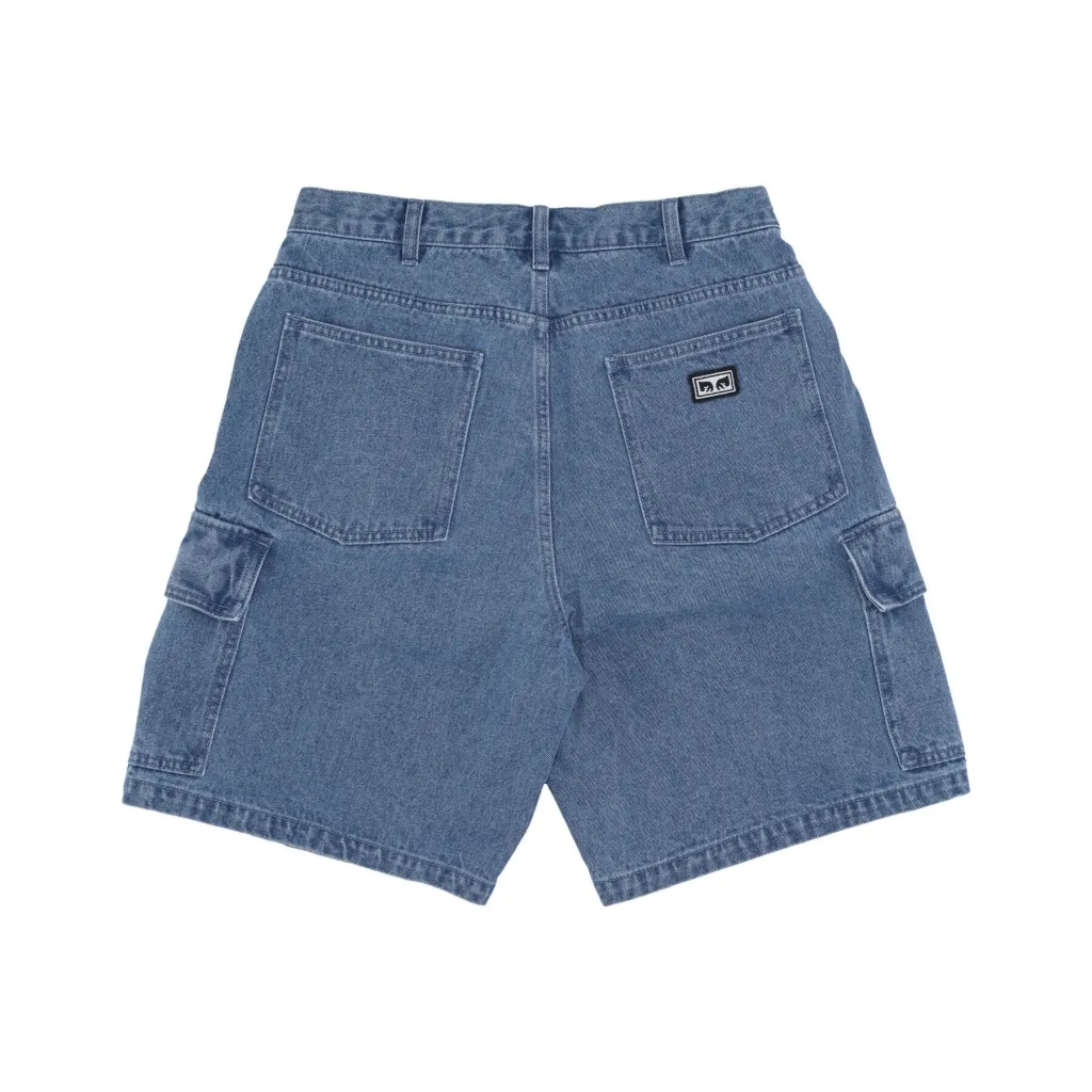 jeans corto uomo bigwig baggy denim cargo short LIGHT INDIGO