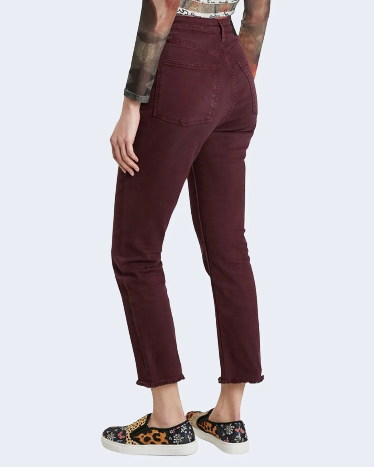 Jeans mom Desigual pant tiber 21wwpn02 Bordeaux