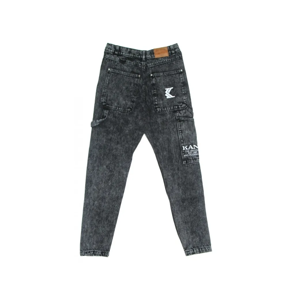 jeans uomo retro moon wash denim pants DARK GREY