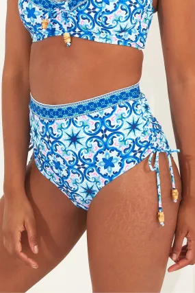 Joe Browns - Slip bikini a vita alta con Stampa effetto maiolica