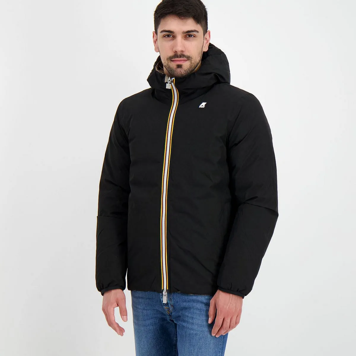      K-WAY PIUMINO CON CAPPUCCIO JACK ECO STRETCH THERMO DOUBLE  