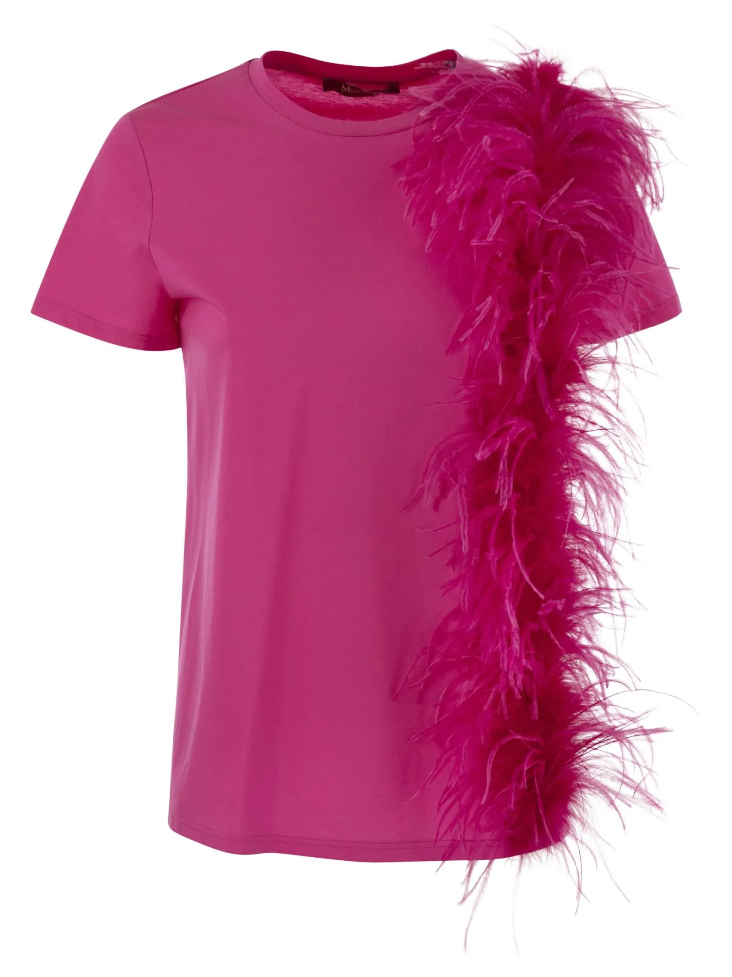 LAPPOLE – Jersey T-shirt with feathers