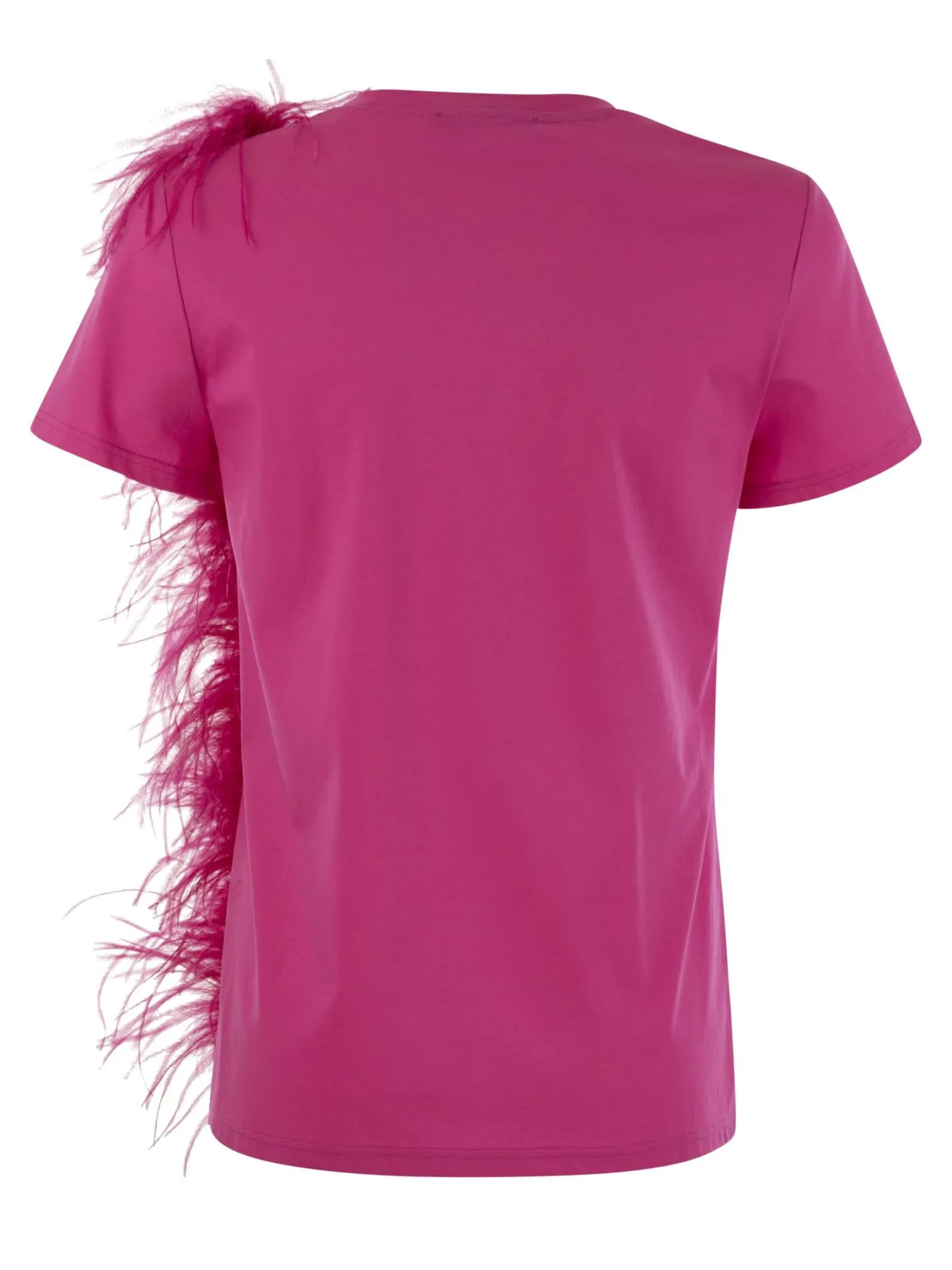 LAPPOLE – Jersey T-shirt with feathers