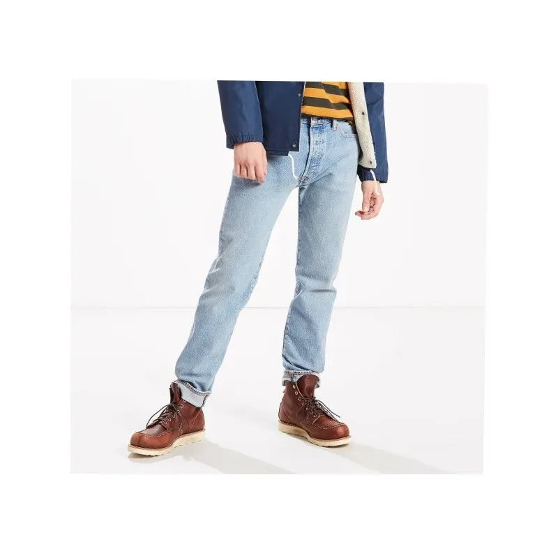 LEVI'S JEANS UOMO ORIGINAL FIT - TESSUTO DELAVEE CHIARO