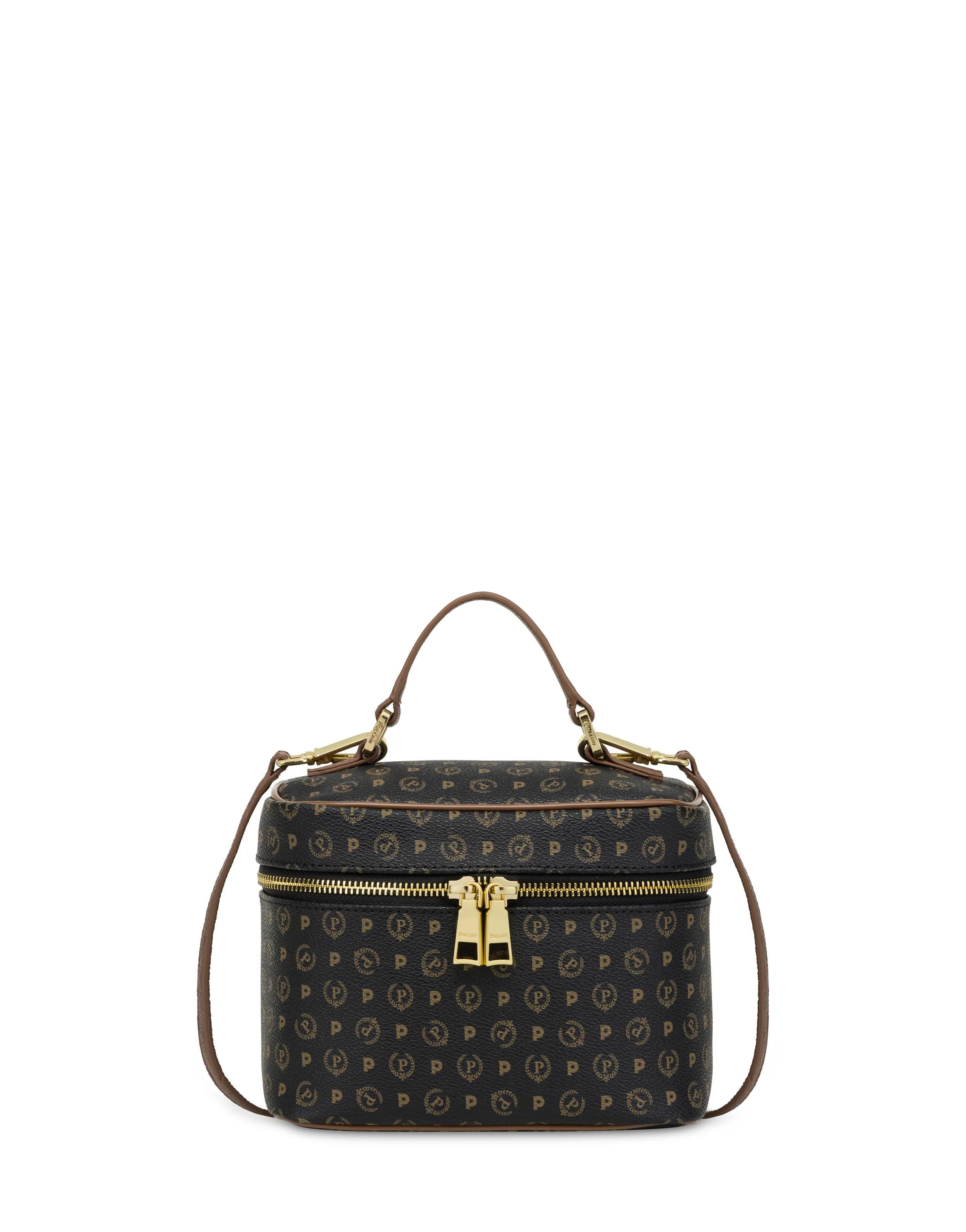     Linea Heritage Borsa Beauty Piccola Heritage Logo Classic Nero/marrone