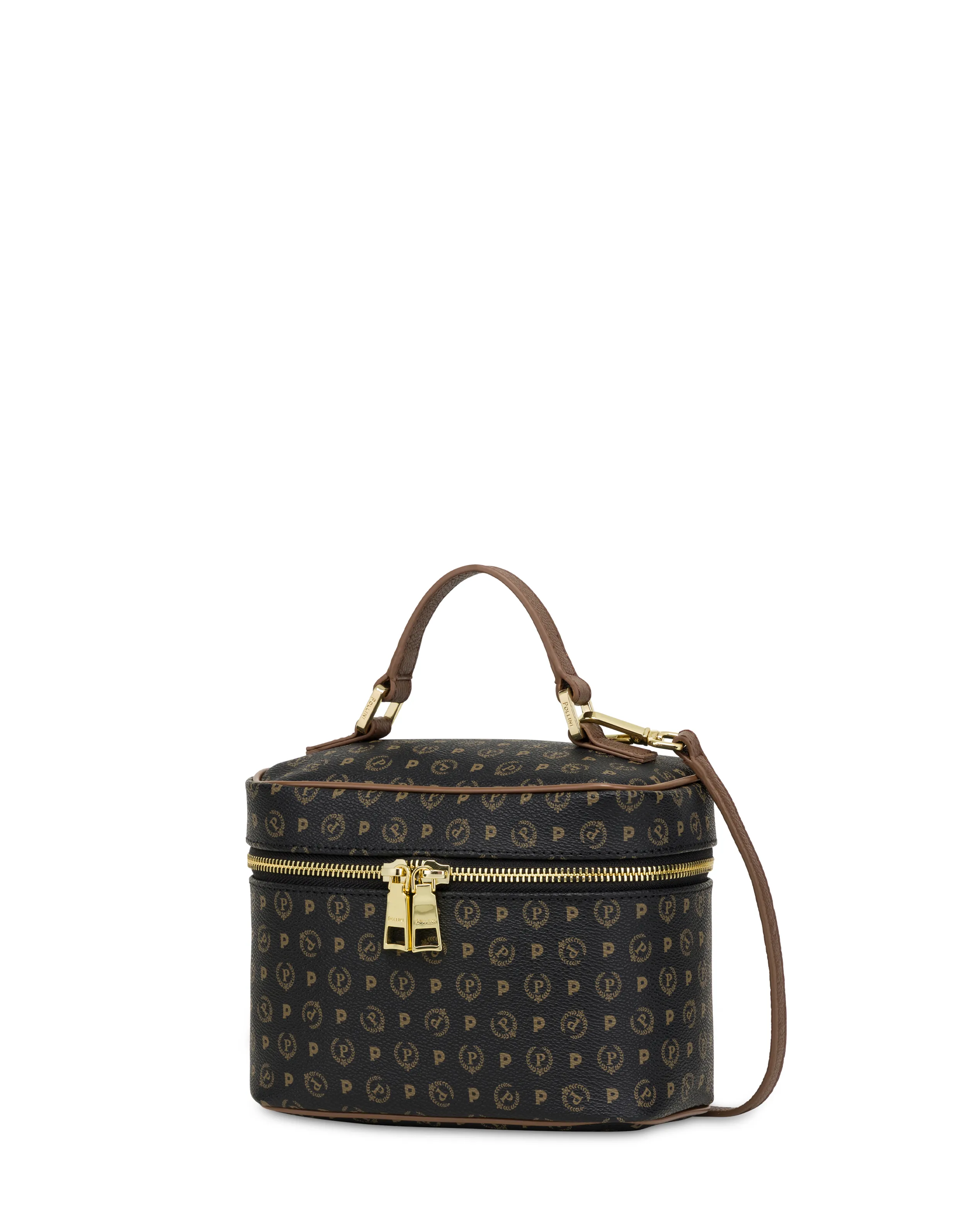     Linea Heritage Borsa Beauty Piccola Heritage Logo Classic Nero/marrone