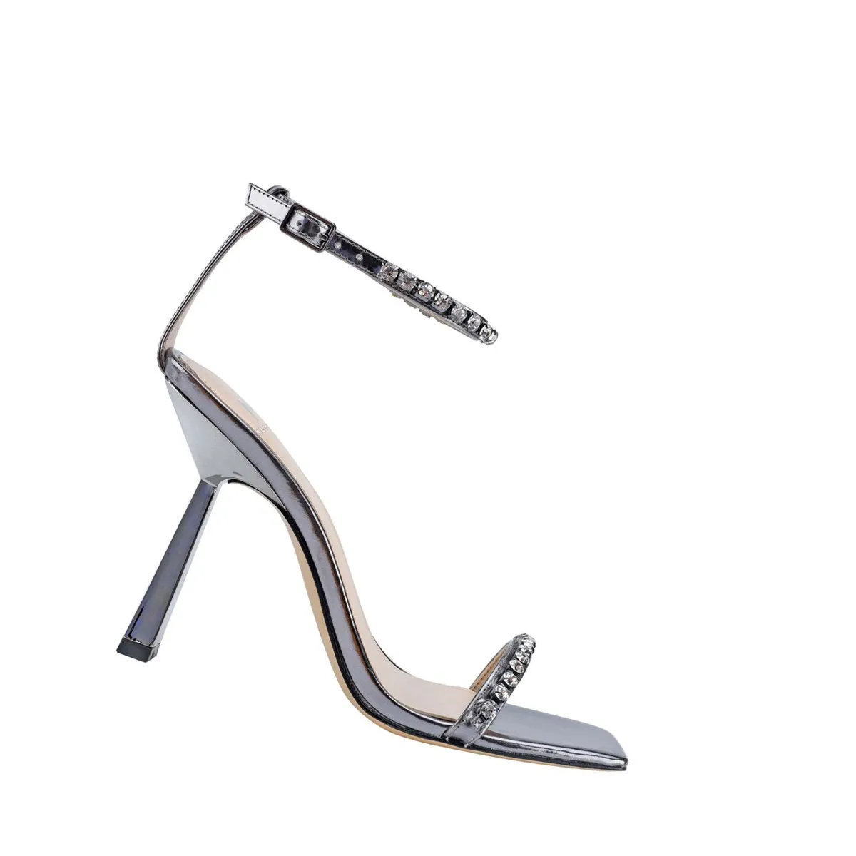 Marc Fisher Heels & Pumps Vancouver Karima Sandali con tacco da donna Grigio metallizzato