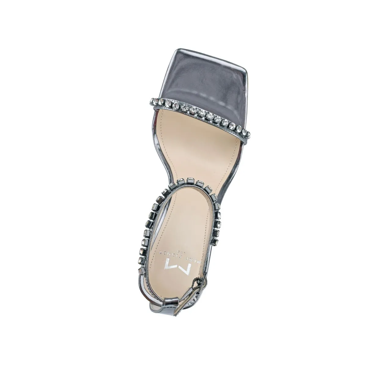 Marc Fisher Heels & Pumps Vancouver Karima Sandali con tacco da donna Grigio metallizzato