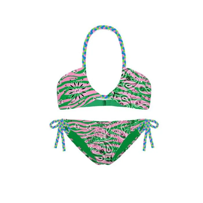 Mc2 Saint Barth Bikini Triangolo Aryanna Con Stampa Camouflage