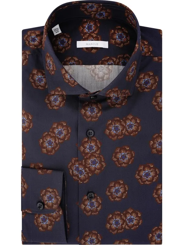 Men's Casual Shirt in Printed Cotton