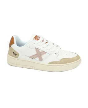 MUNICH 8908084 LEGIT WMN 84 bianco beige scarpe donna sneakers lacci