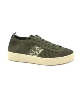 NAPAPIJRI KQGF21 dark olive verde scarpe uomo sneakers lacci tessuto