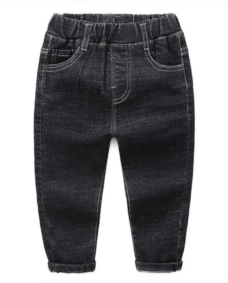 New Kids Fashion Solid Jeans Pantaloni lunghi Pantaloni Ragazzi Classic Denim Pants Baby Jeans Autunno Inverno Abbigliamento per