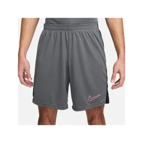 NIKE ACADEMY SHORT Dri-FIT PANTALONCINI UOMO TRAINING PALESTRA CALCIO - GRIGIO/NERO