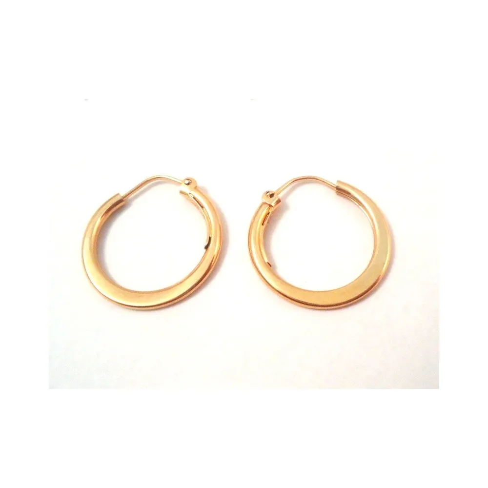 ORECCHINI CERCHI IN ORO GIALLO 18 KT