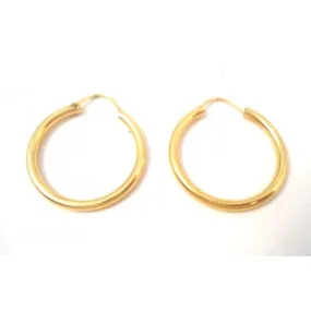 ORECCHINI CERCHI IN ORO GIALLO 18 KT