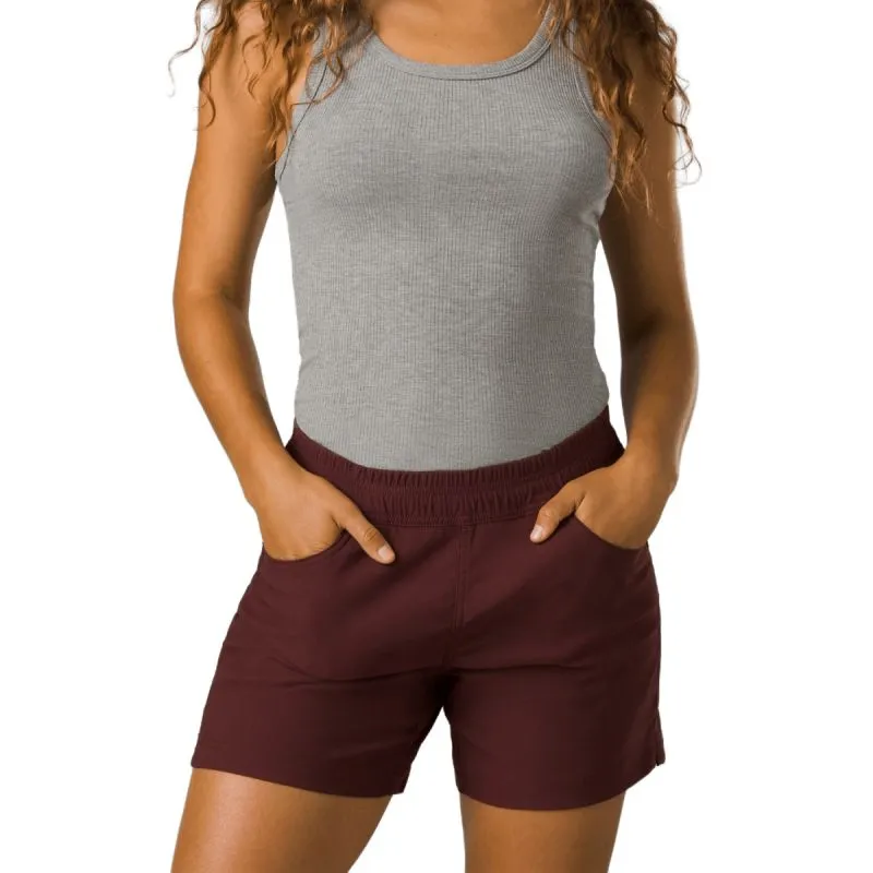 Pantaloncini Prana Halle E-Waist Short II (Cocoa) donna