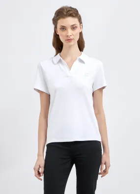 Polo in jersey di cotone stretch donna