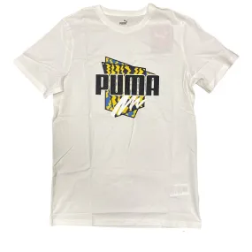 Puma men's short sleeve t-shirt Summer Graphic 848576 02 white