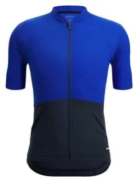 Santini Colore Riga Short Sleeve Jersey Blue/Black