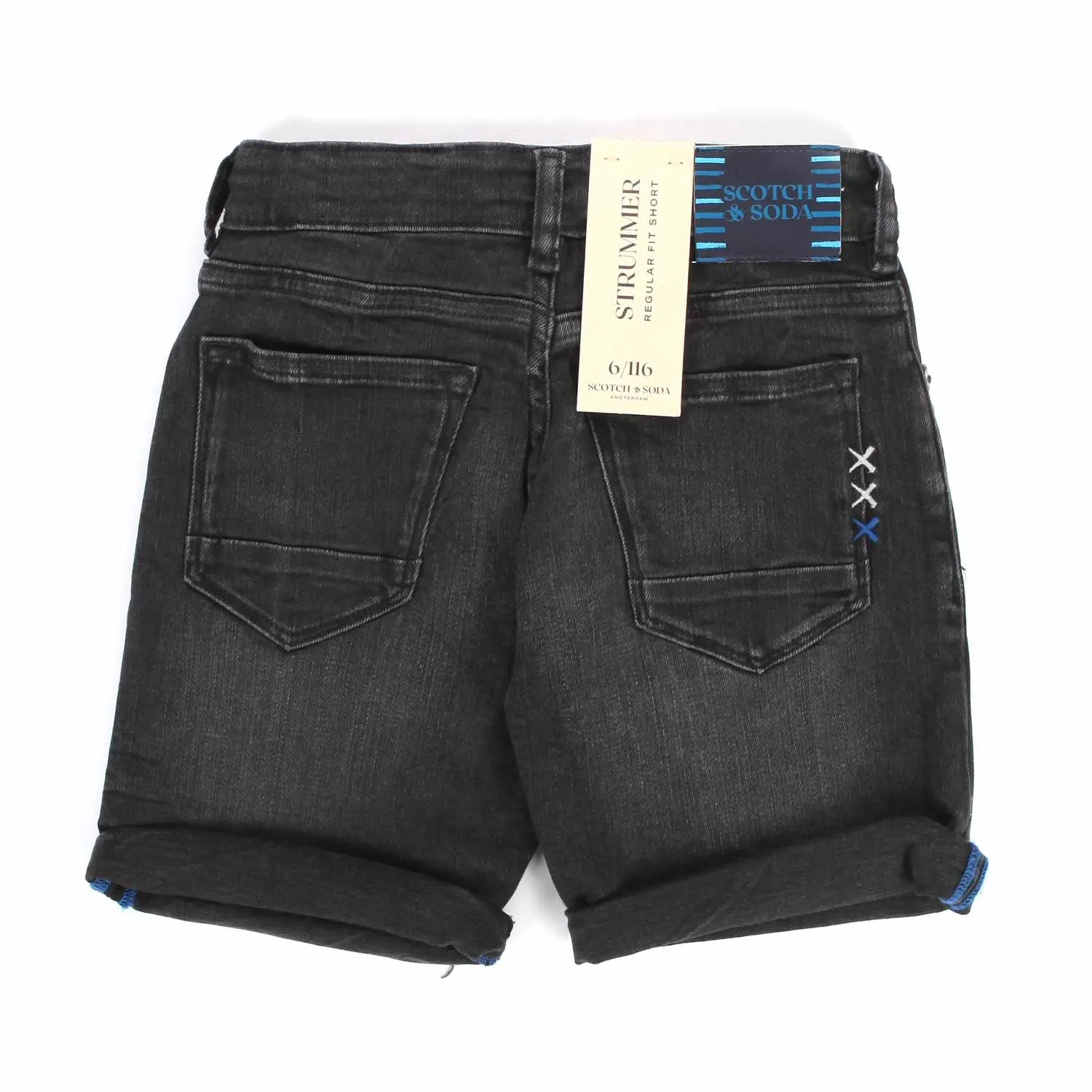 Shorts Di Jeans Strummer Neri Bambino E Teen