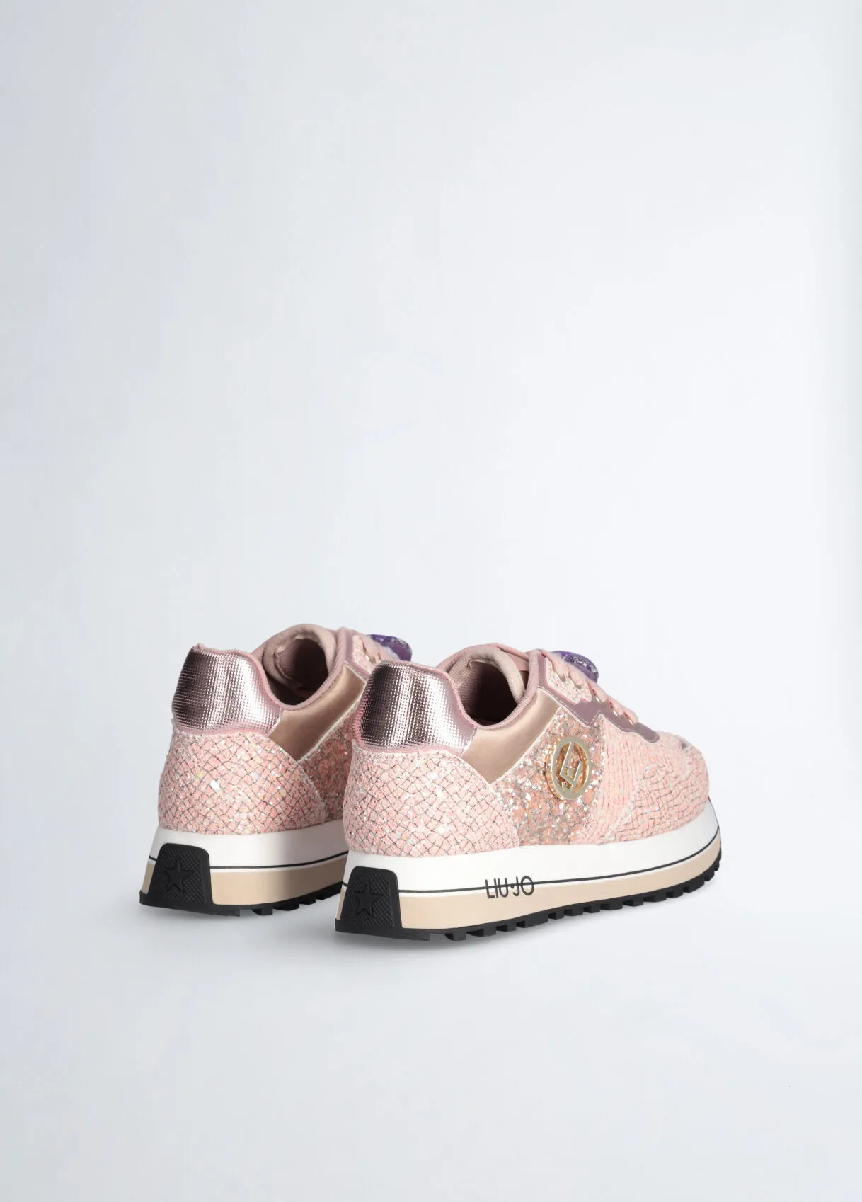 Sneakers platform full glitter