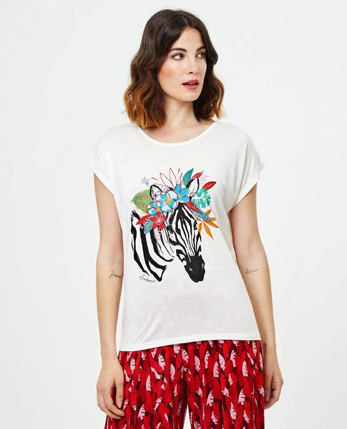 SURKANA T-Shirt Zebra White 520DEOS012