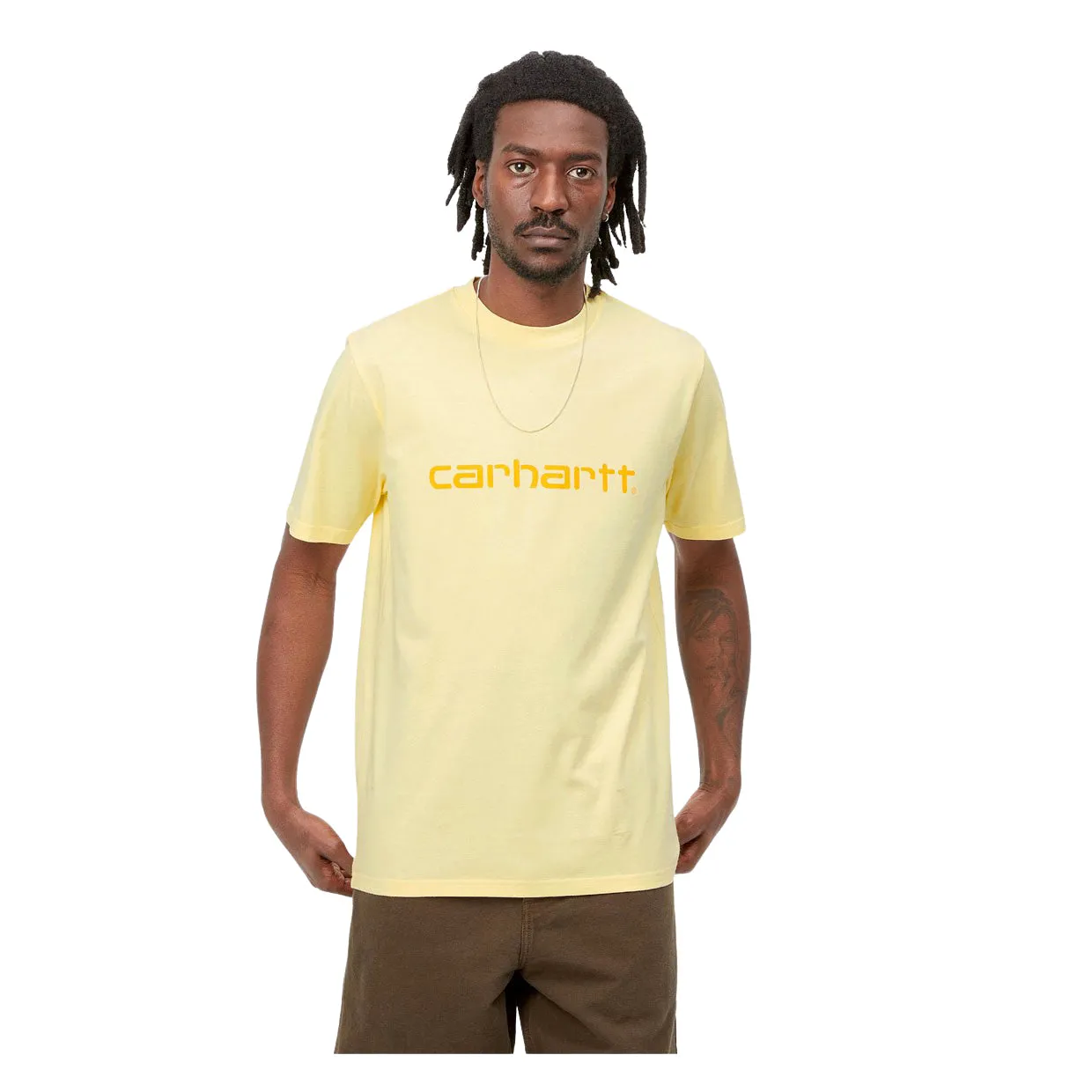 T-shirt Carhartt WIP  S/S Script Giallo