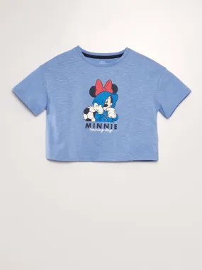 T-shirt crop top 'Minnie' - BLU