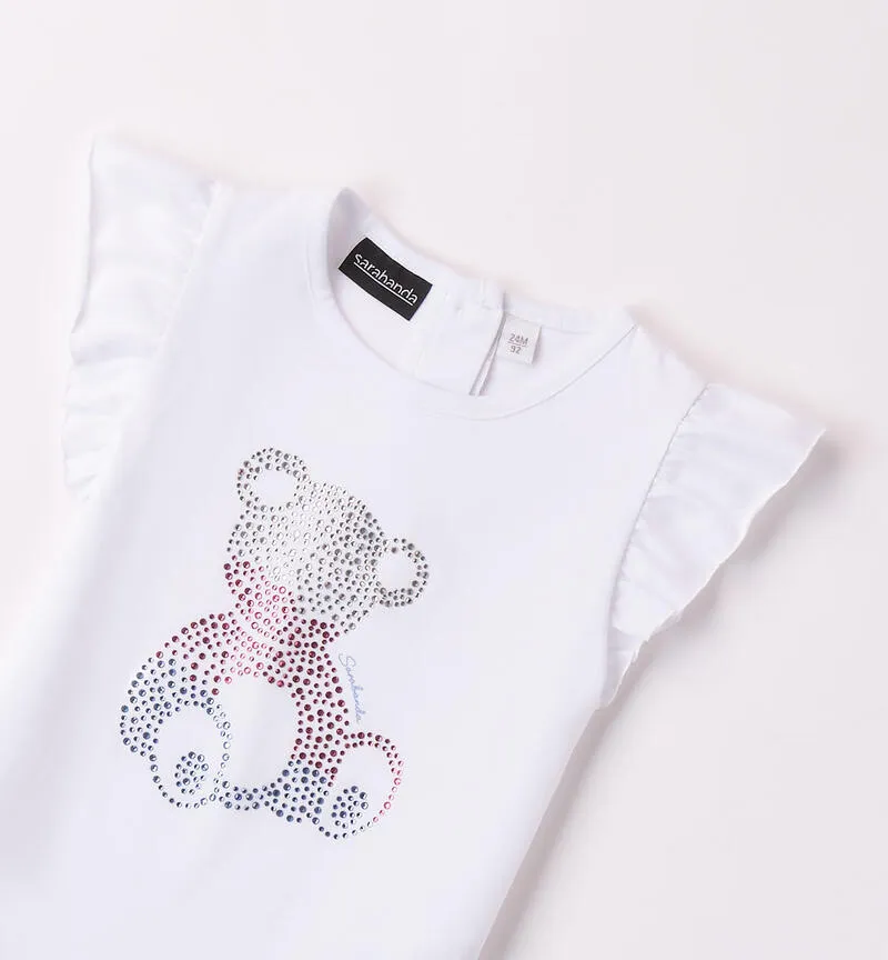 T-shirt orsetto per bambina