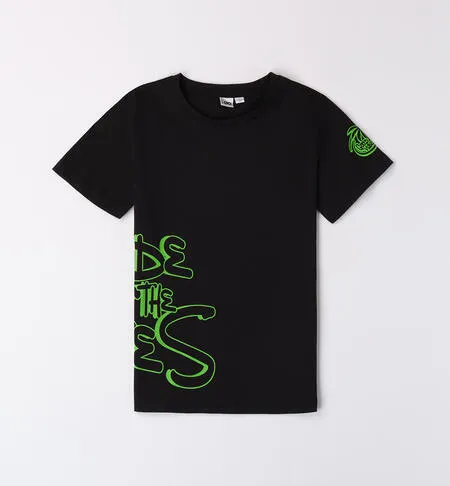 T-shirt per ragazzo stampa fluo iDo