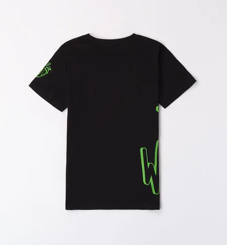 T-shirt per ragazzo stampa fluo iDo