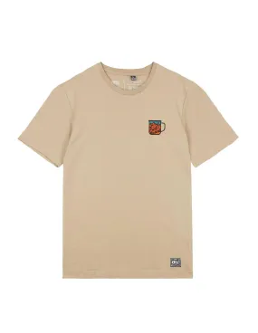 T-shirt Picture Organic Oysta Tee Tan Brown